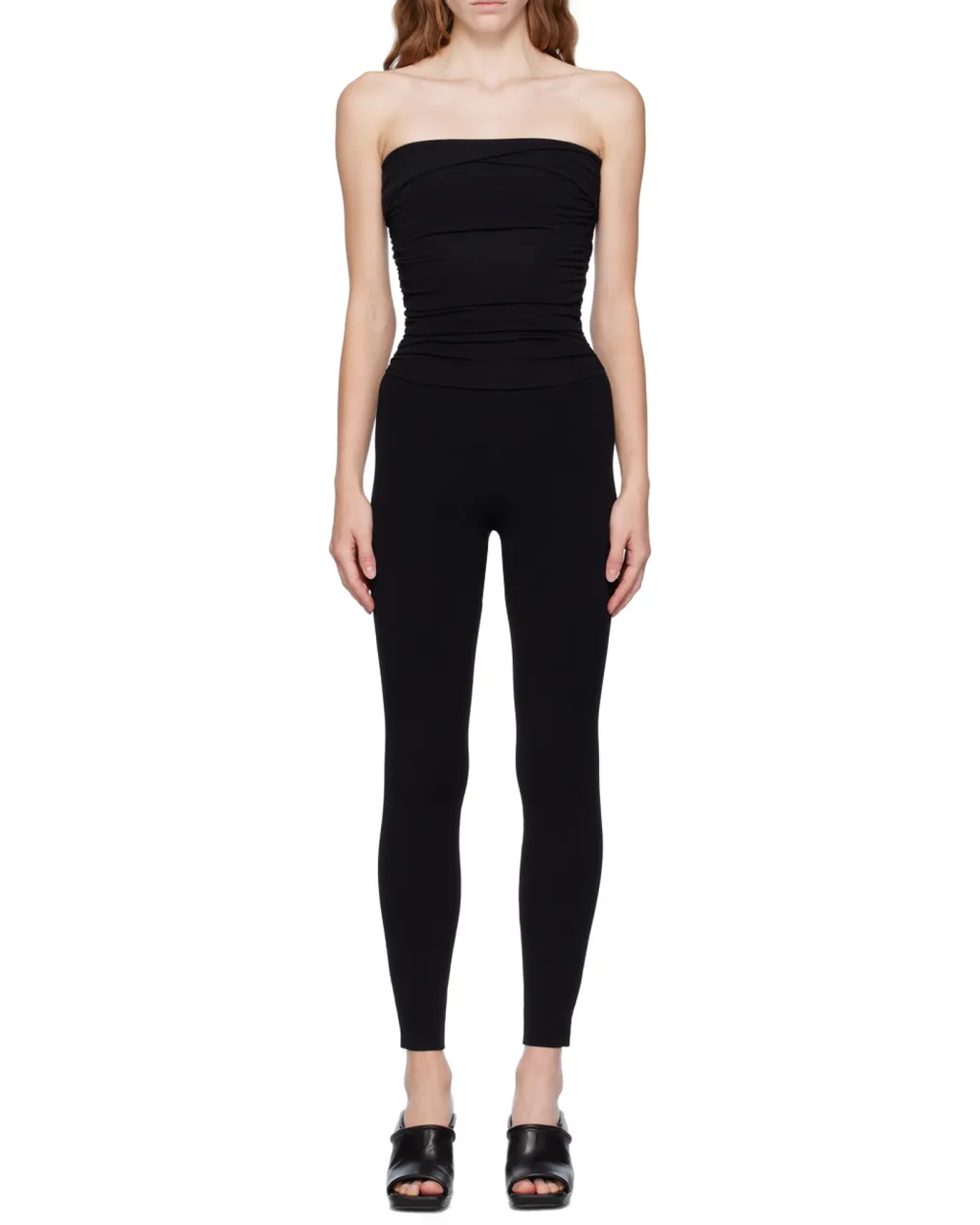 Khaite Tela Strapless Fitted Jumpsuit