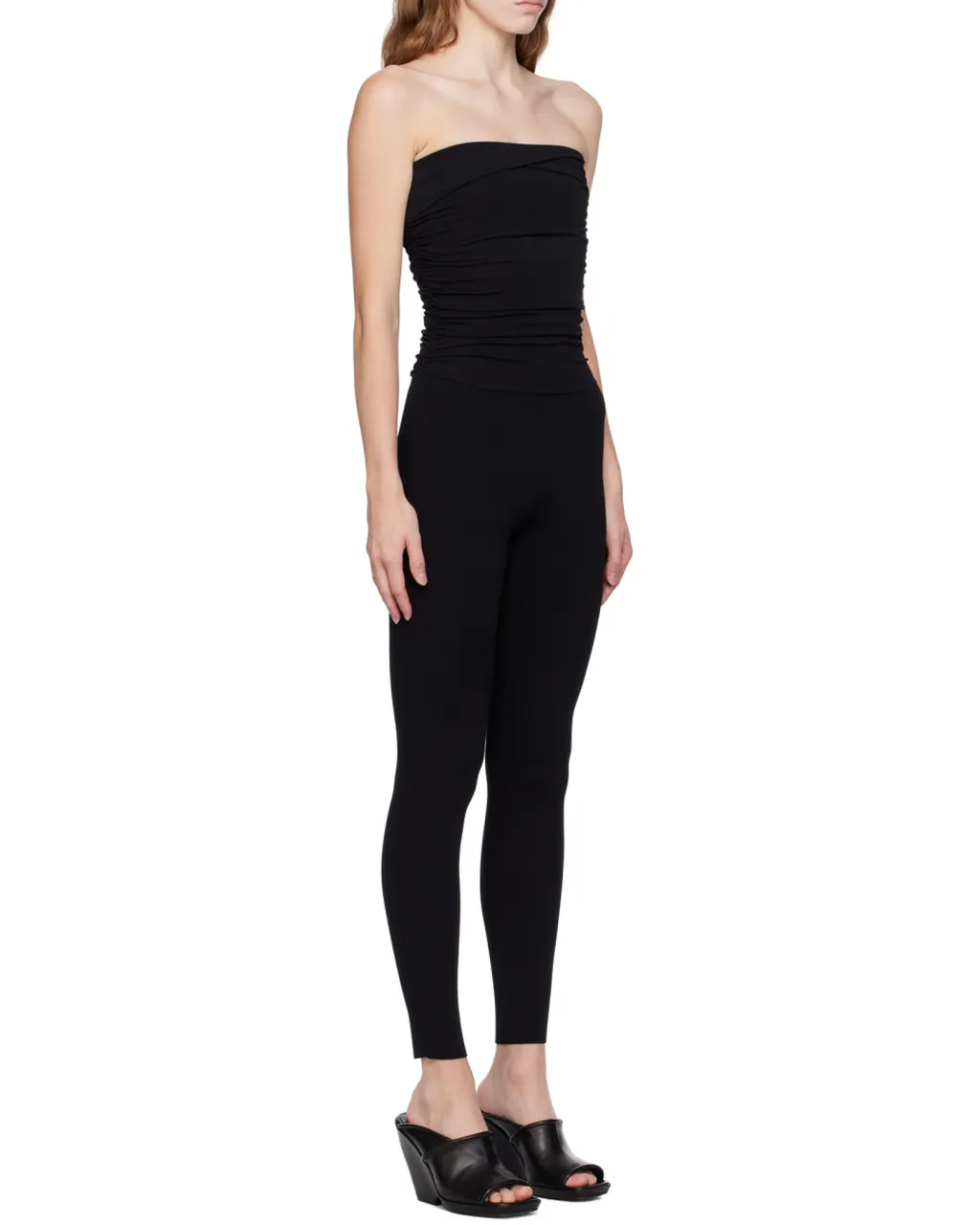 Khaite Tela Strapless Fitted Jumpsuit