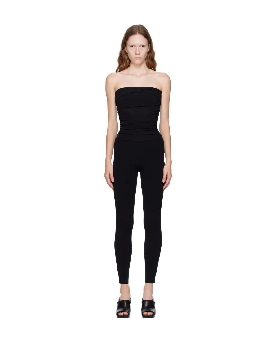 Khaite Tela Strapless Fitted Jumpsuit