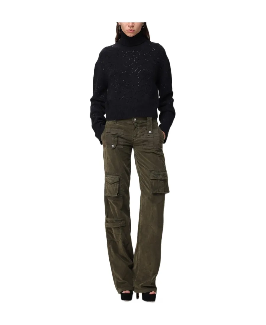 Blumarine Embellished Roll-Neck Knitted Jumper