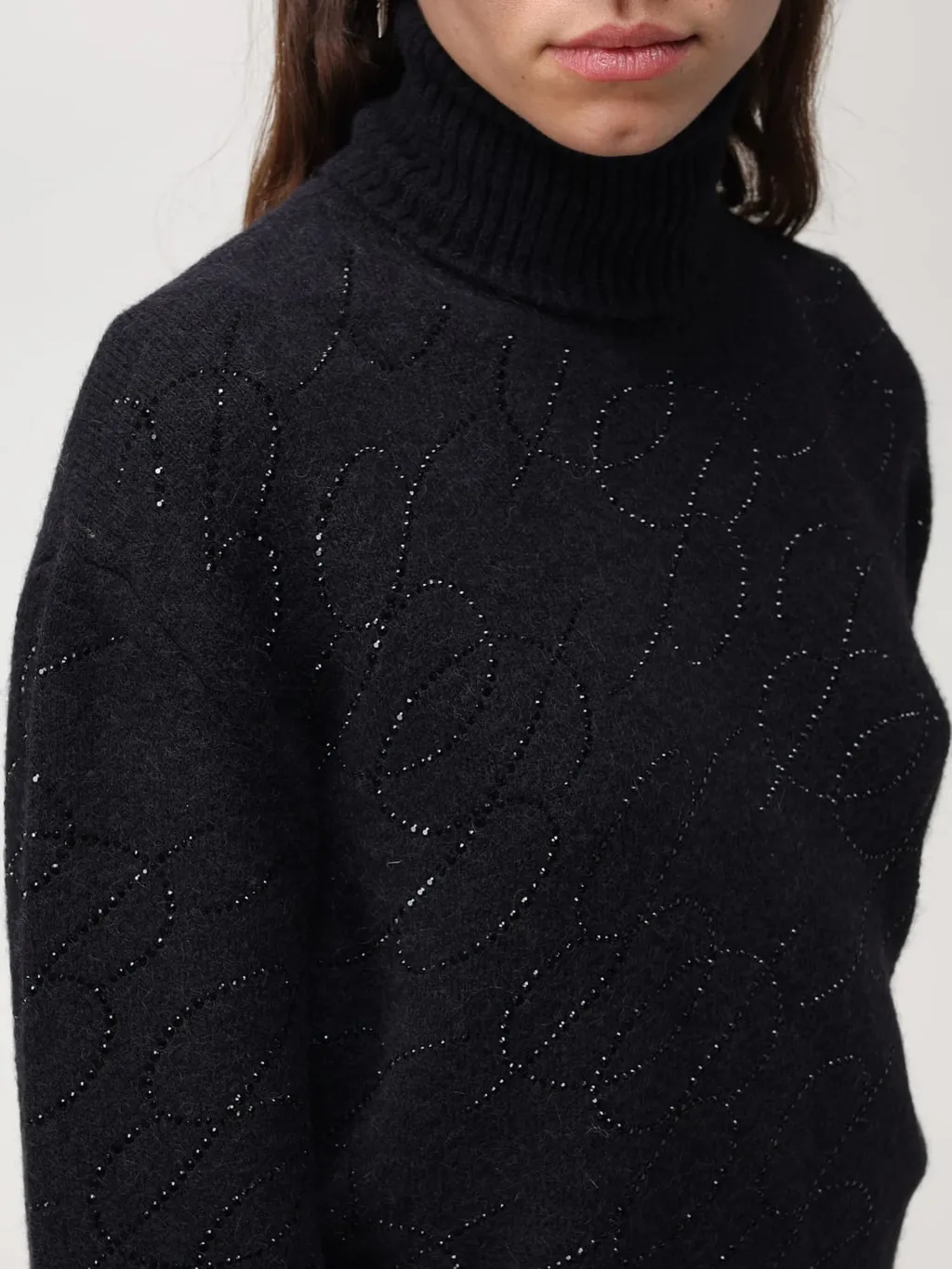Blumarine Embellished Roll-Neck Knitted Jumper