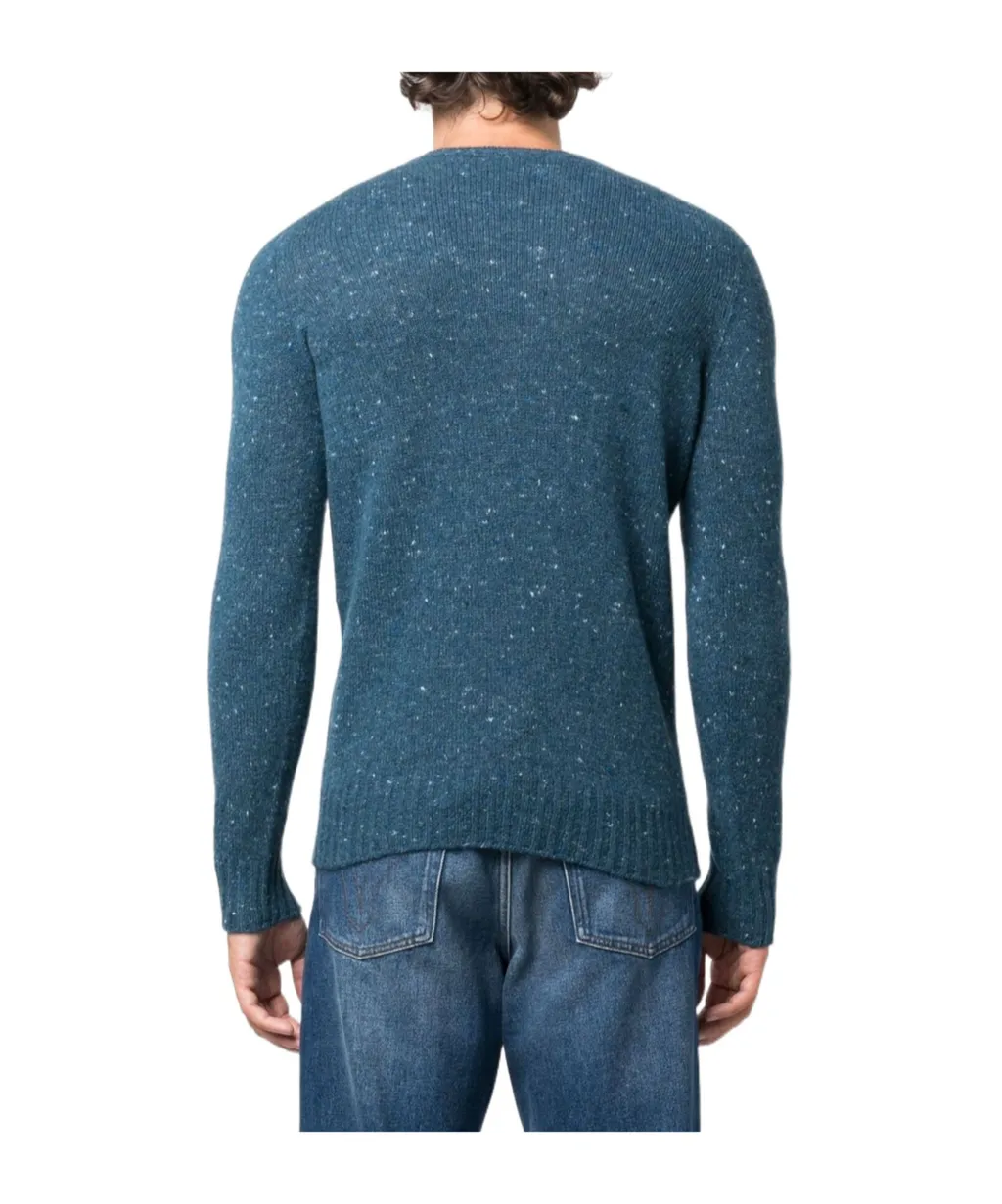 Melange-Effect Knit Jumper