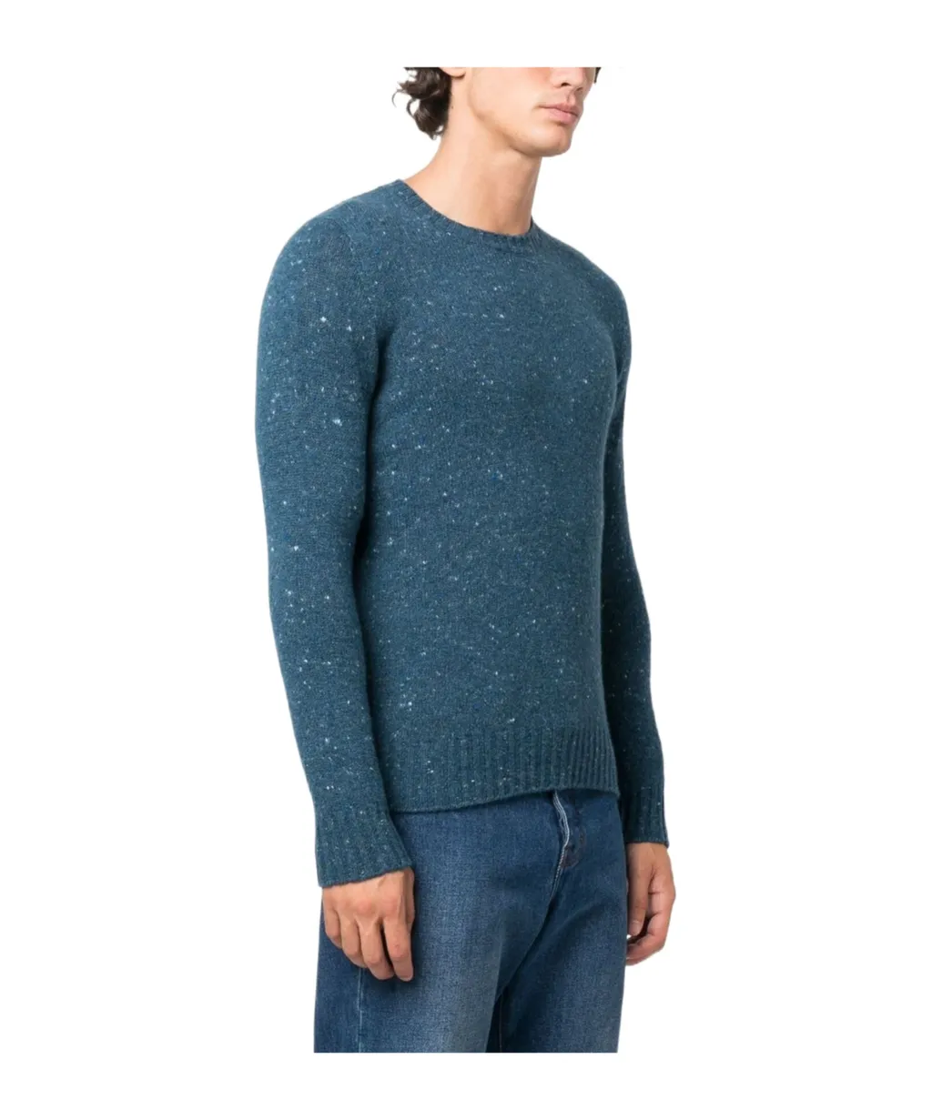 Melange-Effect Knit Jumper