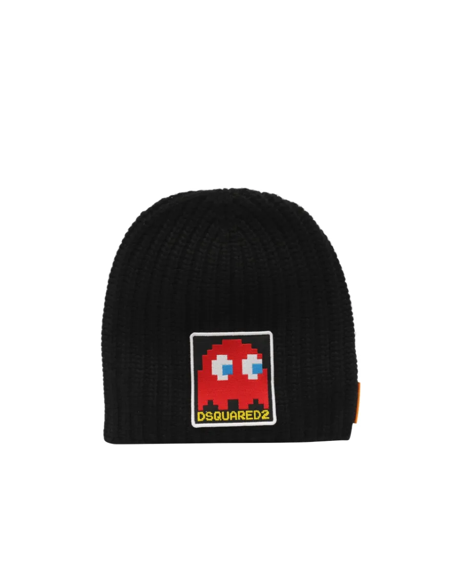 Logo-Patch Knit Beanie