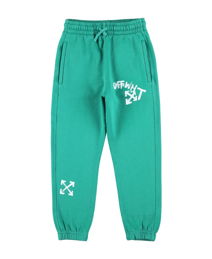 Paint Script Cotton Track Pants