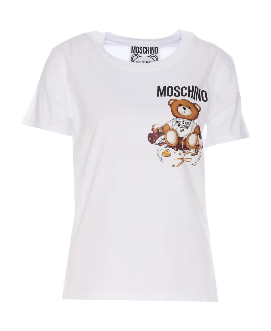 Moschino Logo Printed Crewneck T-Shirt