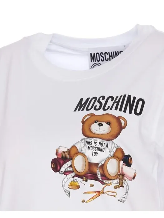 Moschino Logo Printed Crewneck T-Shirt