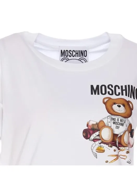 Moschino Logo Printed Crewneck T-Shirt
