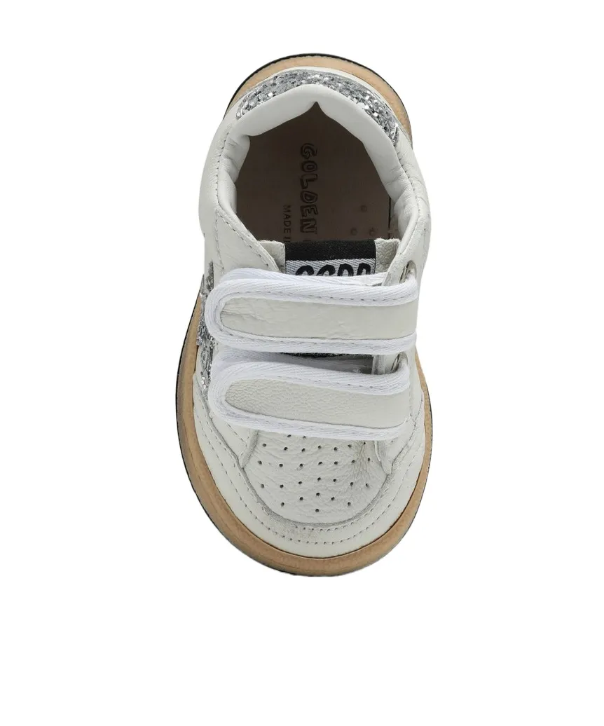 Golden Goose Kids Glitter-Detailed Round Toe Sneakers