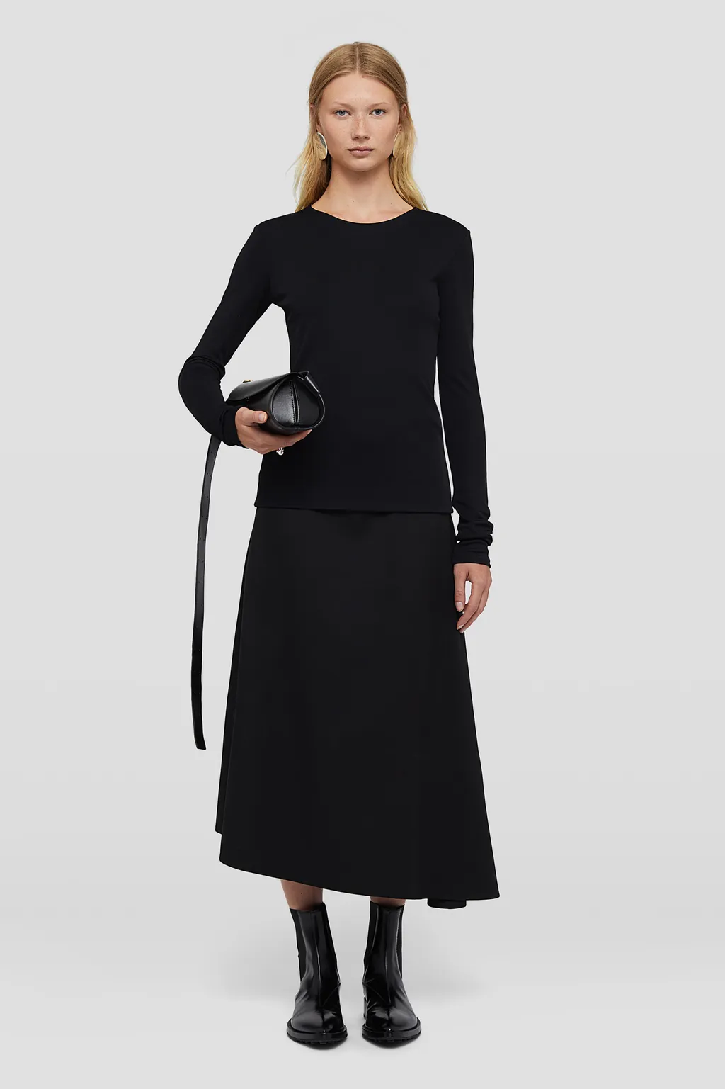 Jil Sander Long-Sleeved Crewneck Top
