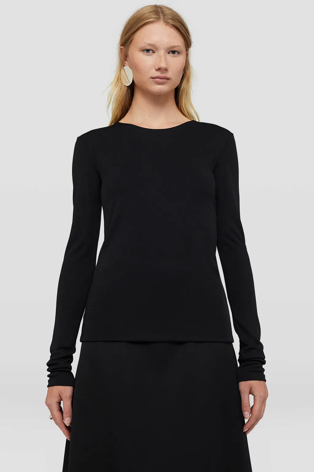 Jil Sander Long-Sleeved Crewneck Top