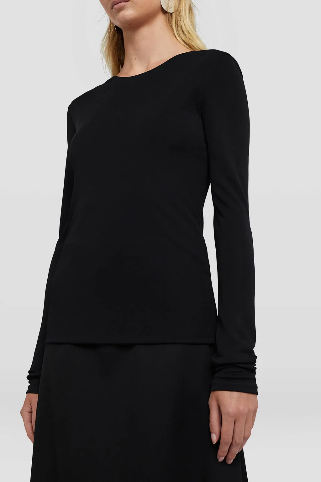Jil Sander Long-Sleeved Crewneck Top