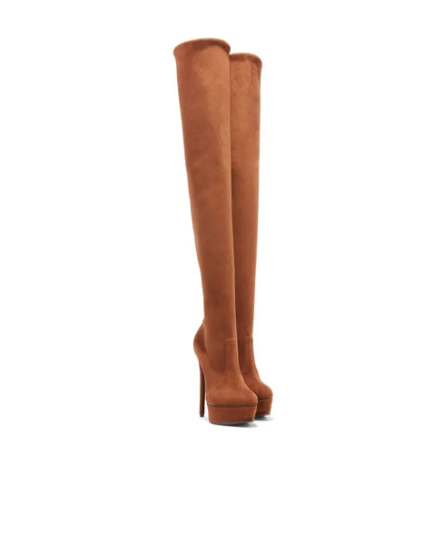 Flora 140Mm Above-Knee Platform Boots
