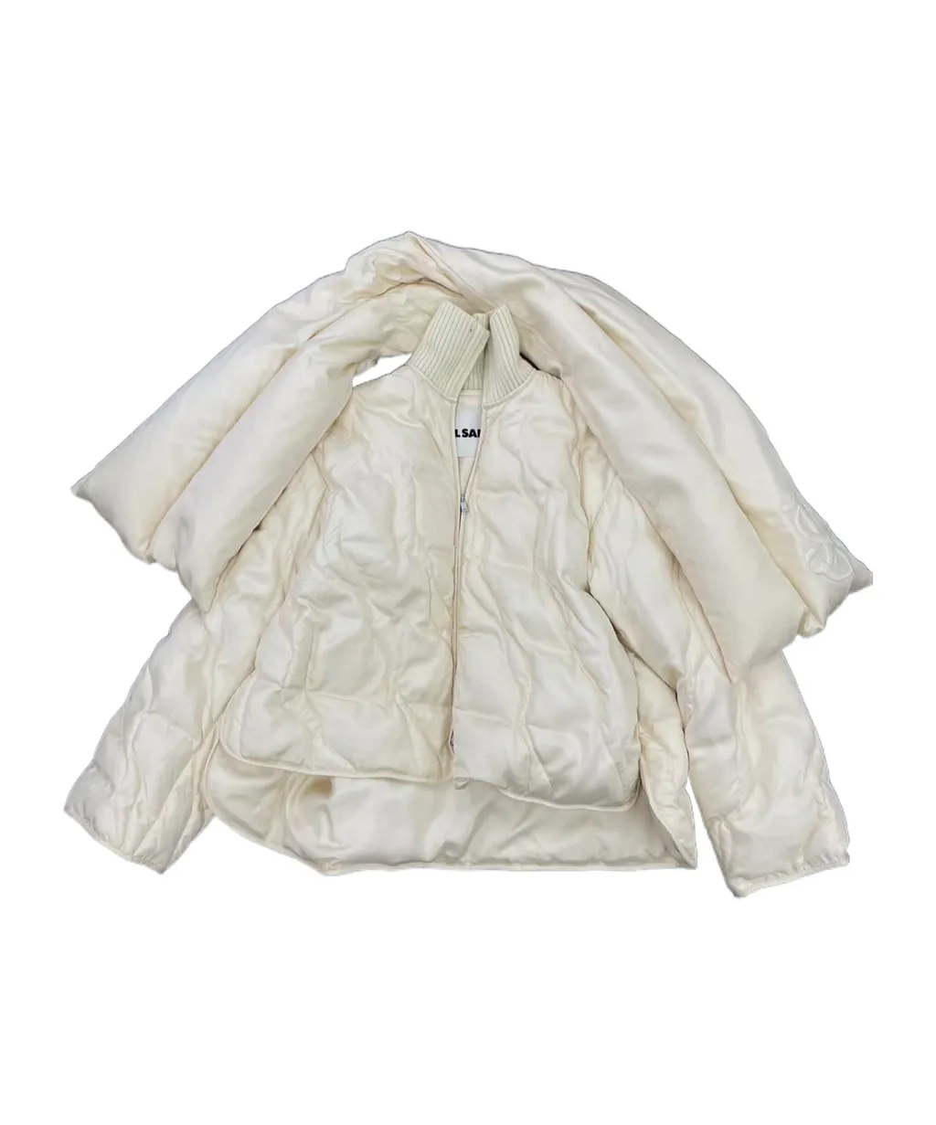 Scarf Quilted Down Jacket