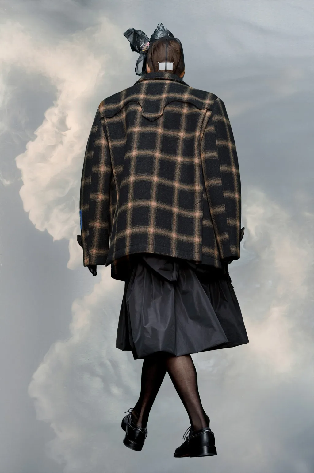 Maison Margiela Double-Breasted Pendleton Peacoat