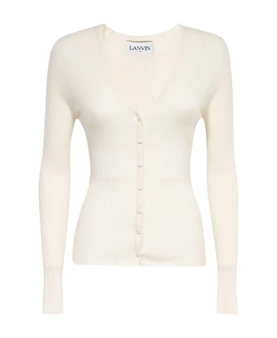 Lanvin V-Neck Knitted Cardigan