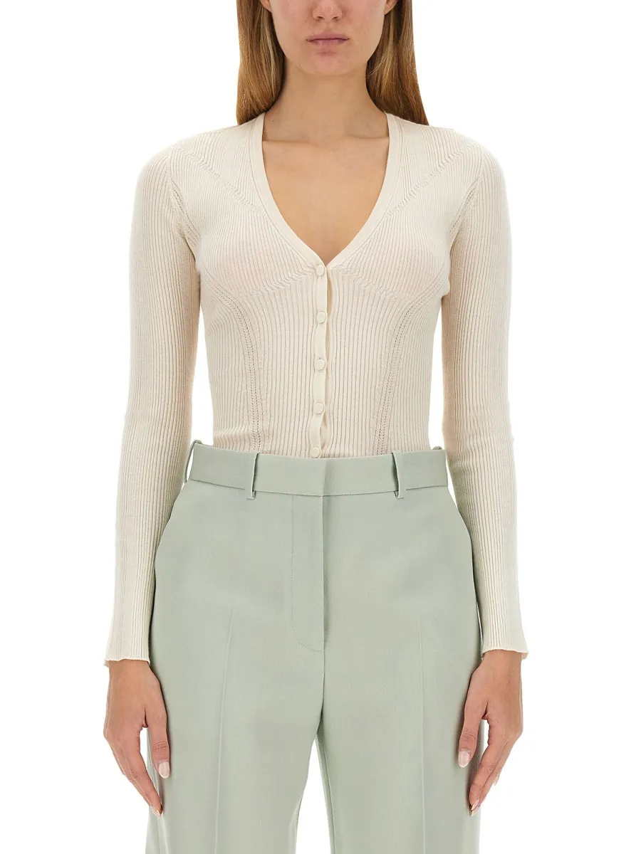 Lanvin V-Neck Knitted Cardigan