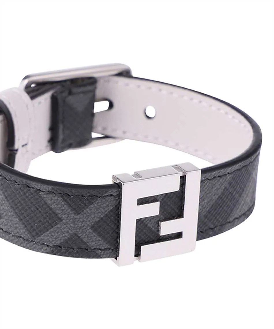Grey Fabric Bracelet