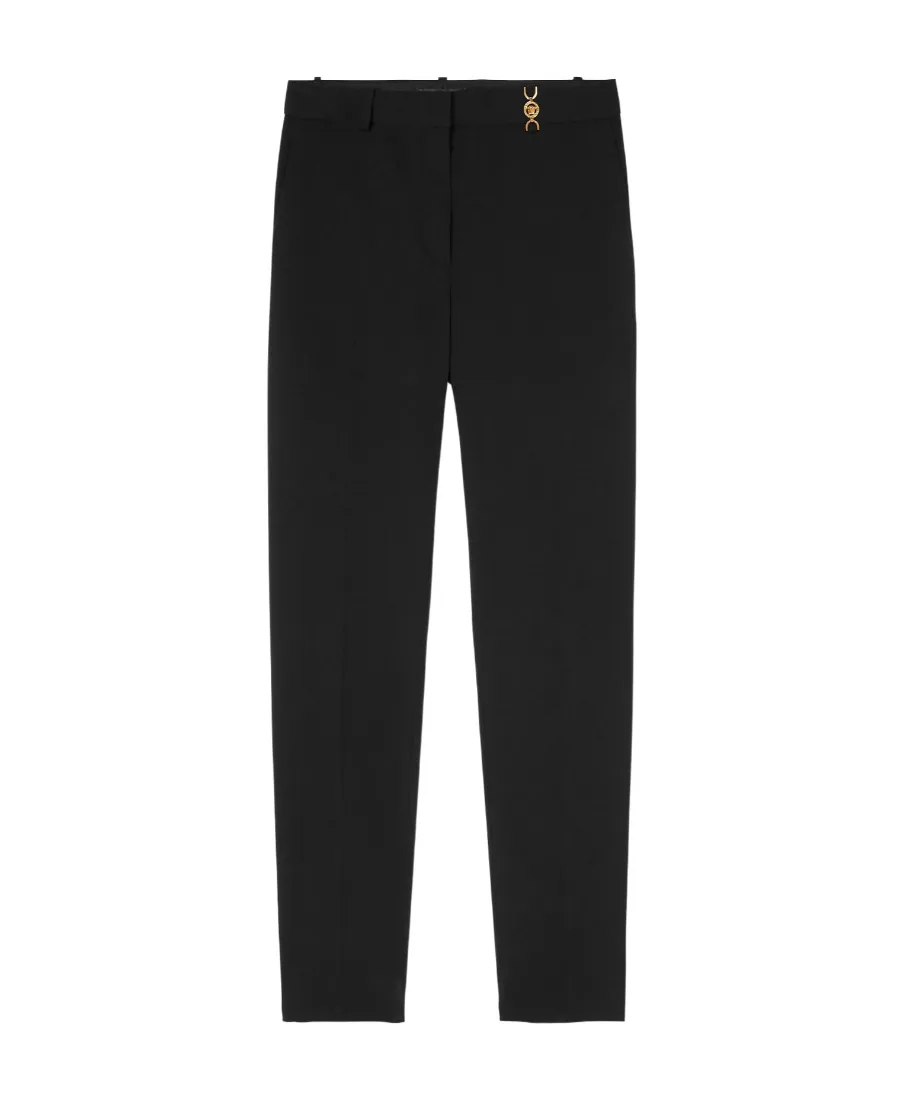 Medusa-Plaque Tailored Trousers