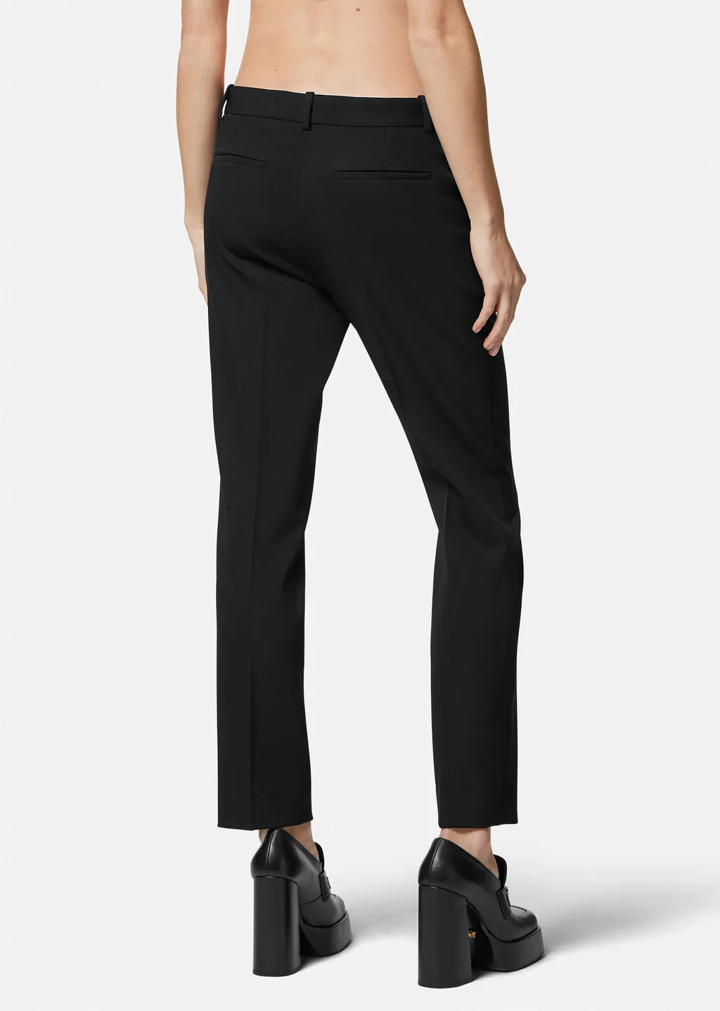 Medusa-Plaque Tailored Trousers