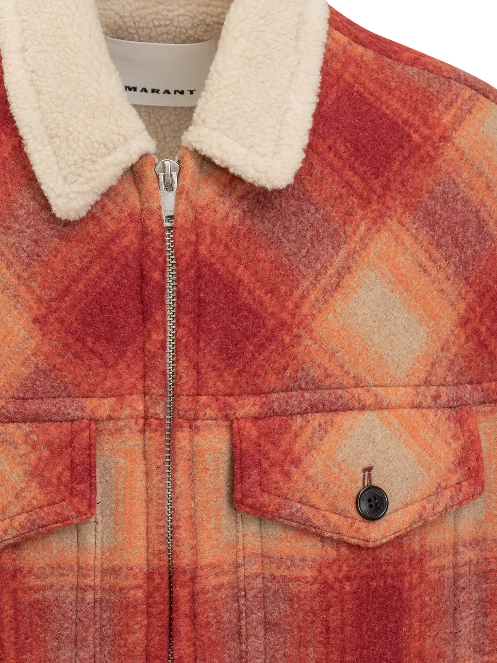 Isabel Marant Plaid Checked Zip-Up Gilet