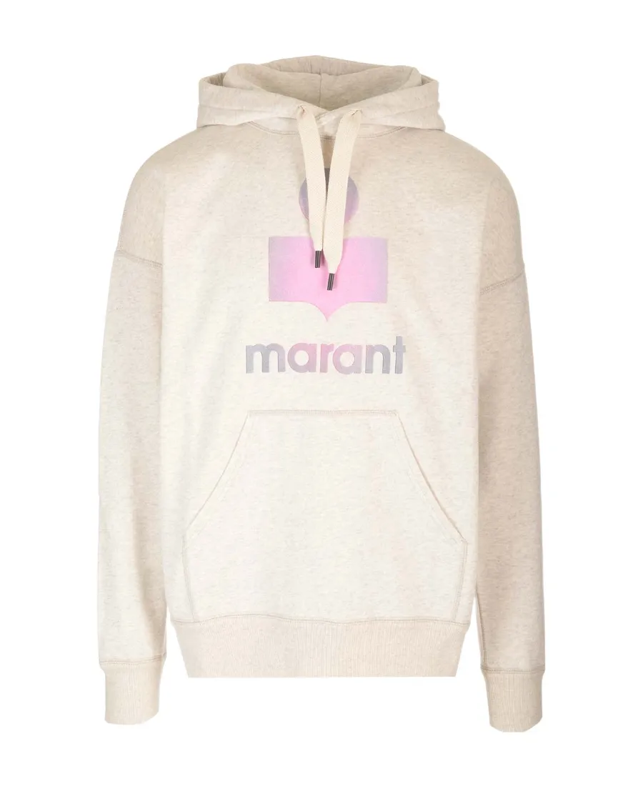 Isabel Marant Logo Printed Drawstring Hoodie