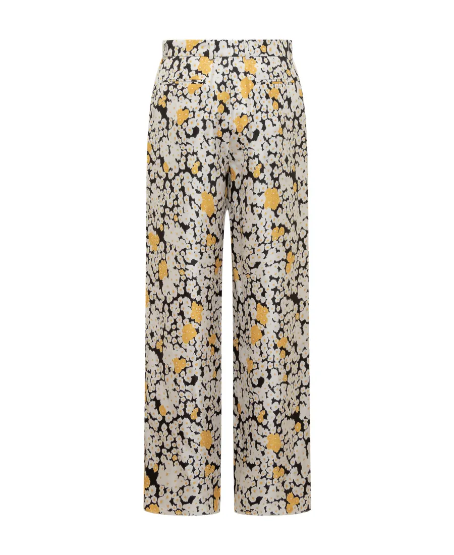 Lanvin High Waist Floral Printed Trousers