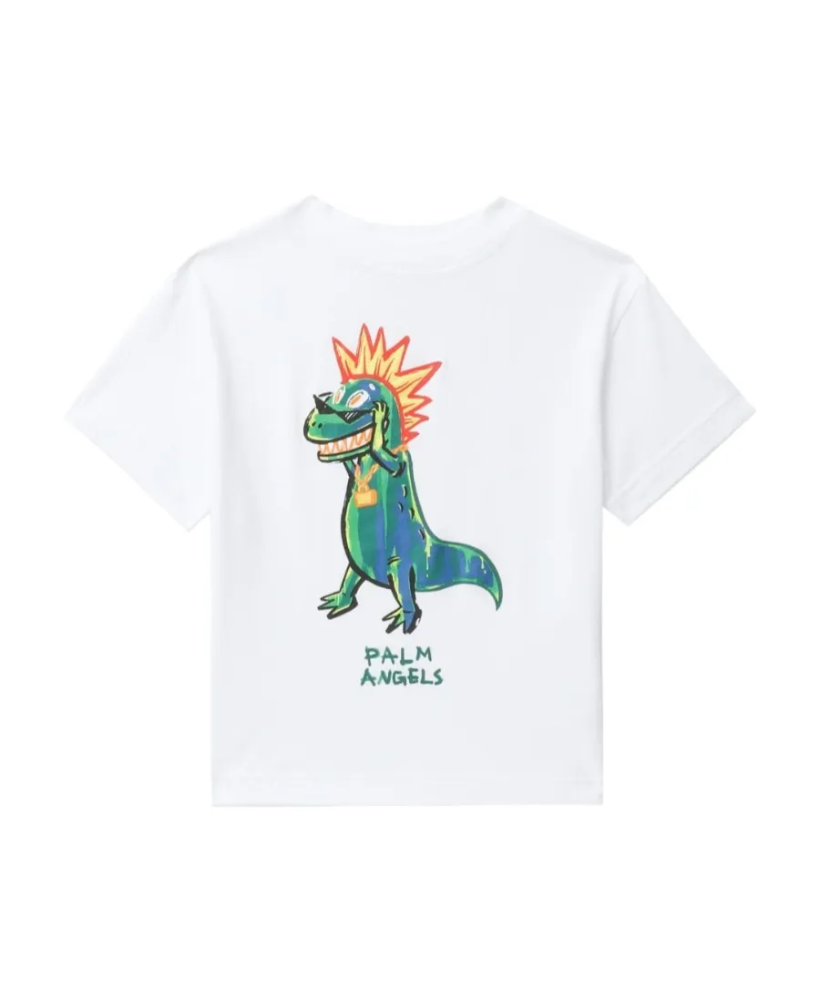 Dinosaur-Print Cotton T-Shirt