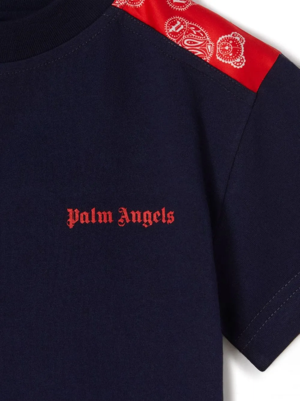 Palm Angels Kids Logo-Embroidered Crewneck T-Shirt