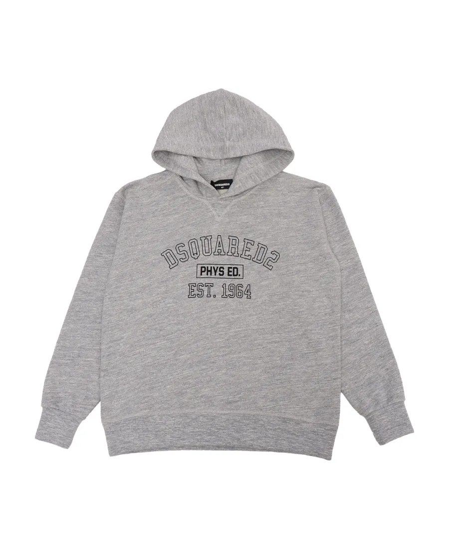 Dsquared2 Kids Logo Printed Straight Hem Hoodie