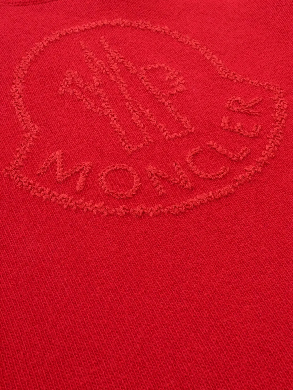 Moncler Enfant Logo Intarsia Knit Crewneck Dress