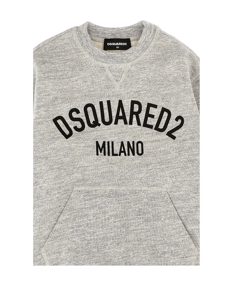Dsquared2 Kids Logo Printed Crewneck Sweatshirt