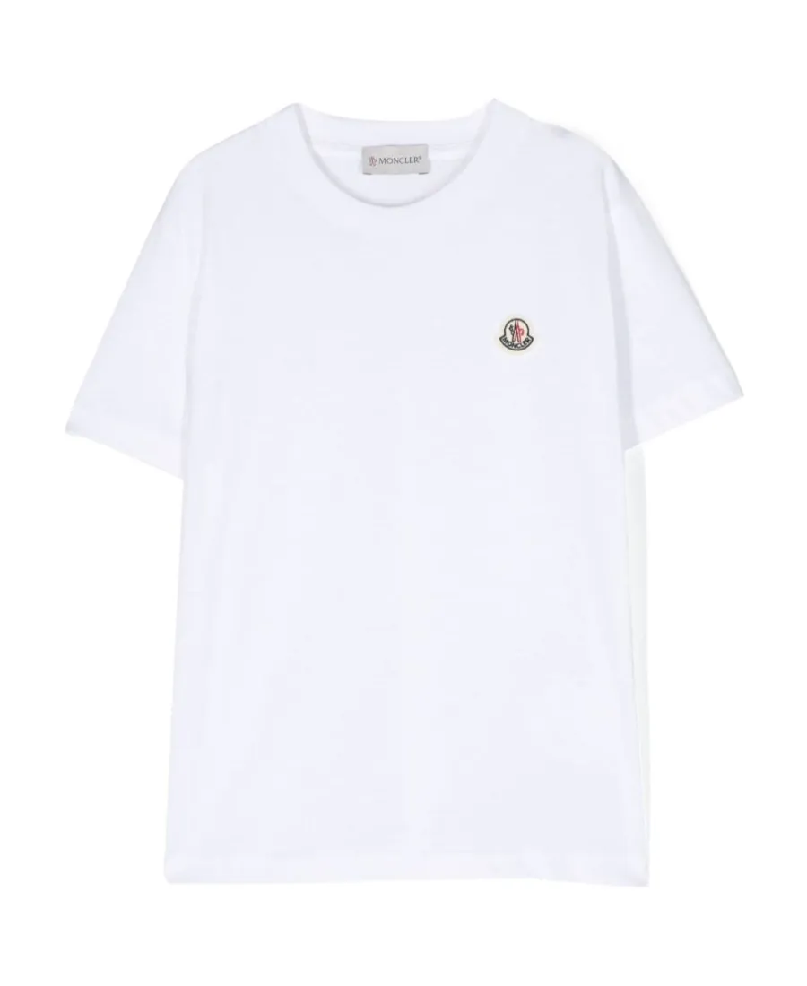Moncler Enfant Logo-Patch Crewneck T-Shirt