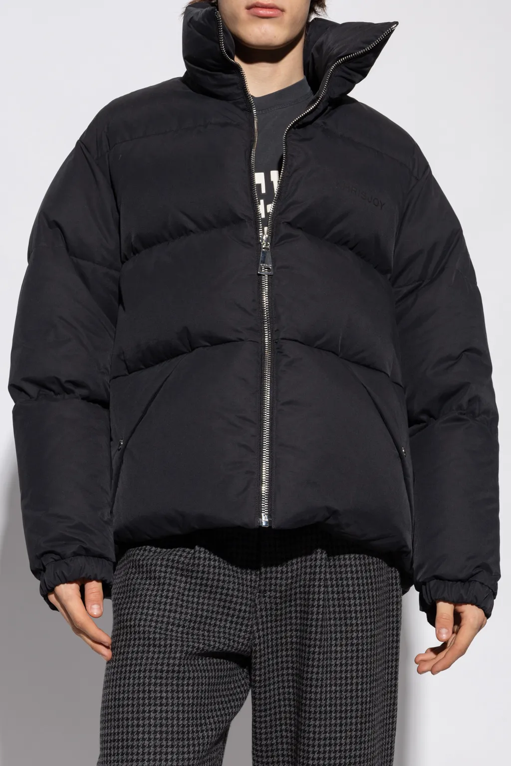 Khrisjoy Quilted Zip-Up Down Jacket