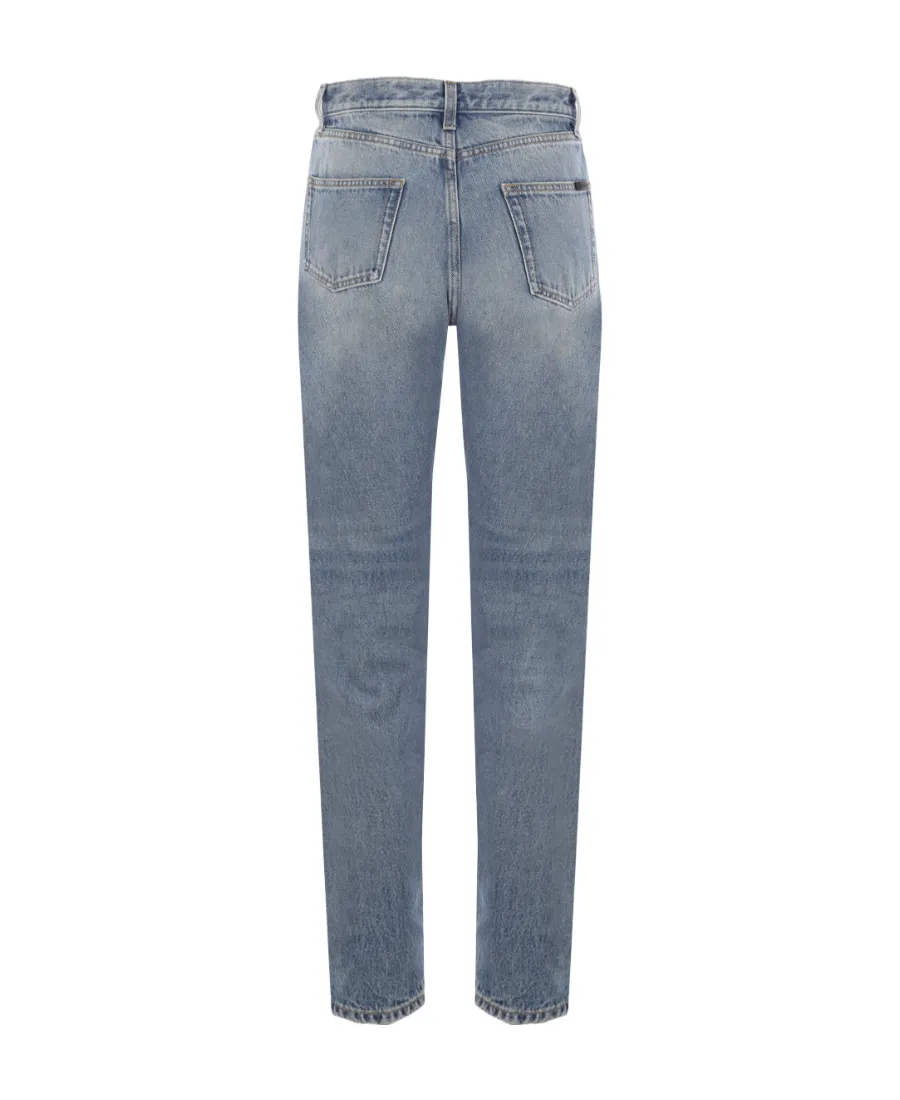Saint Laurent Mid-Rise Slim Fit Jeans