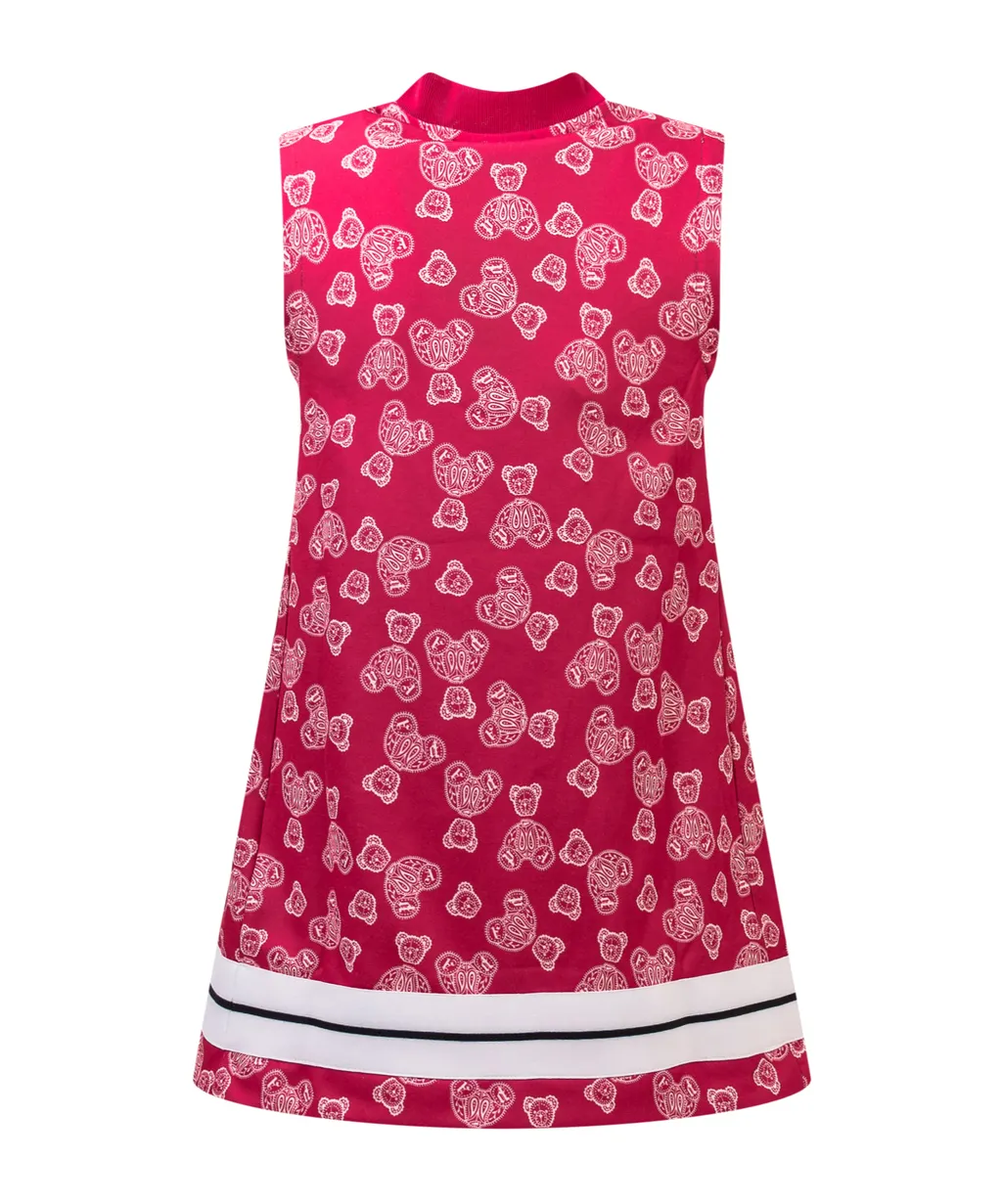 Palm Angels Kids Teddy Bear Printed Sleeveless Dress