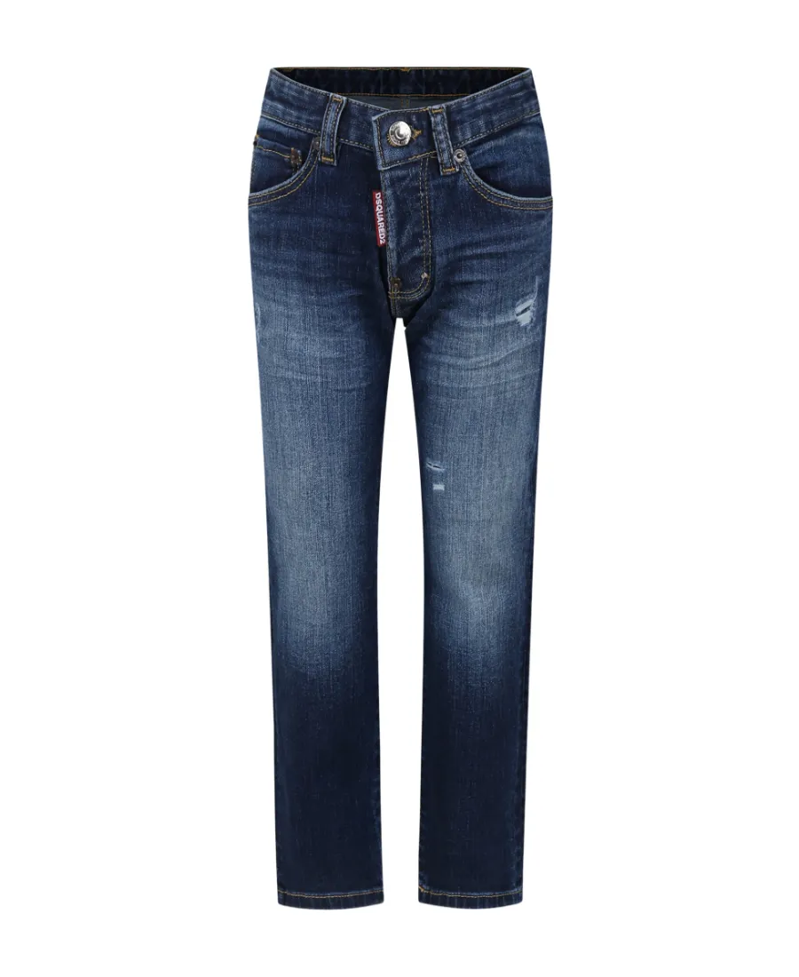 Logo Zipper Jeans