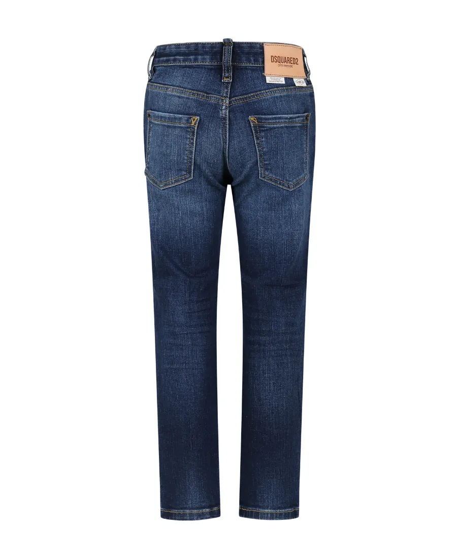 Logo Zipper Jeans