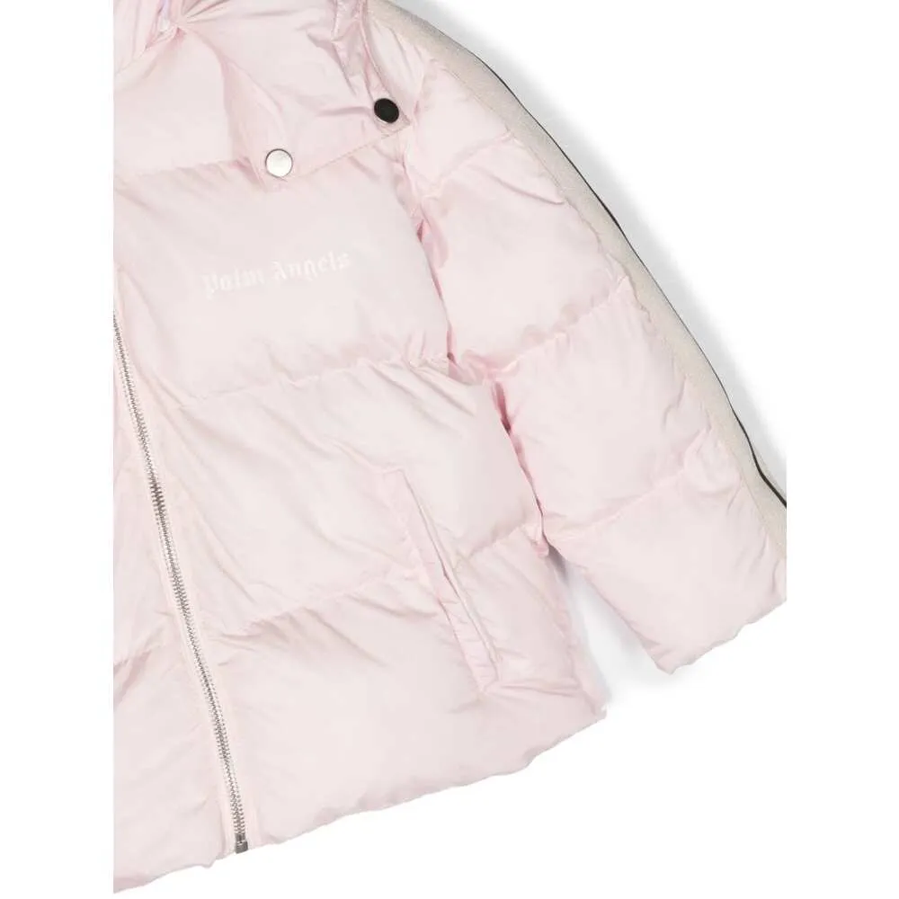 Palm Angels Kids Logo Printed Padded Jacket
