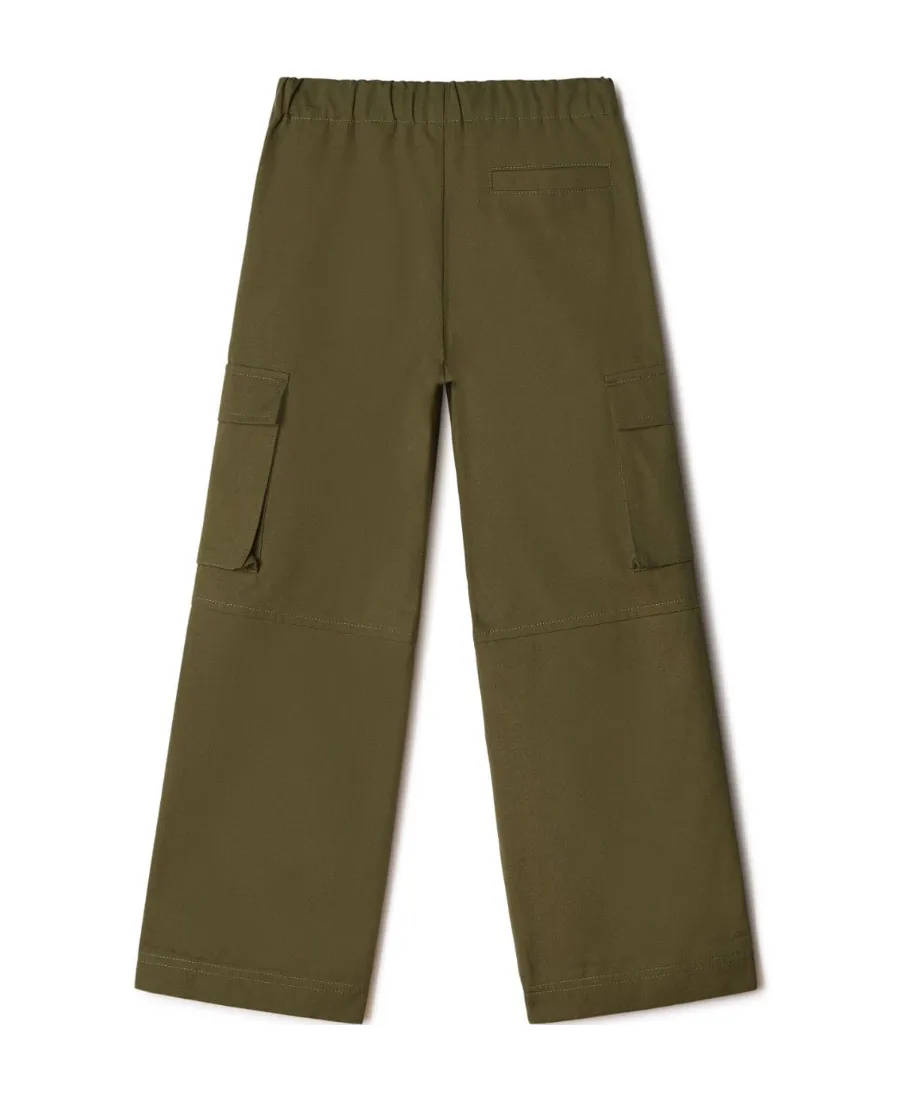 Off-White Kids Logo-Waistband Belted Cargo Trousers