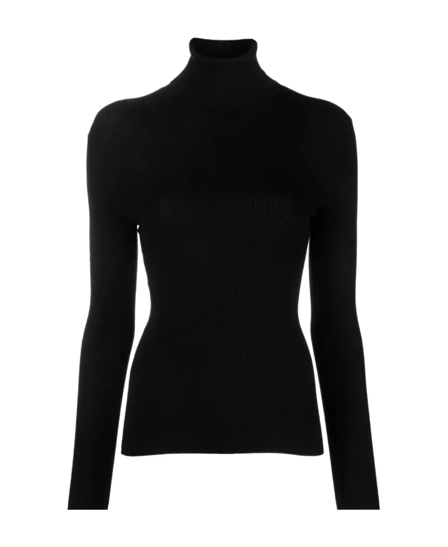 Roll-Neck Ribbed-Knit Wool Jumper