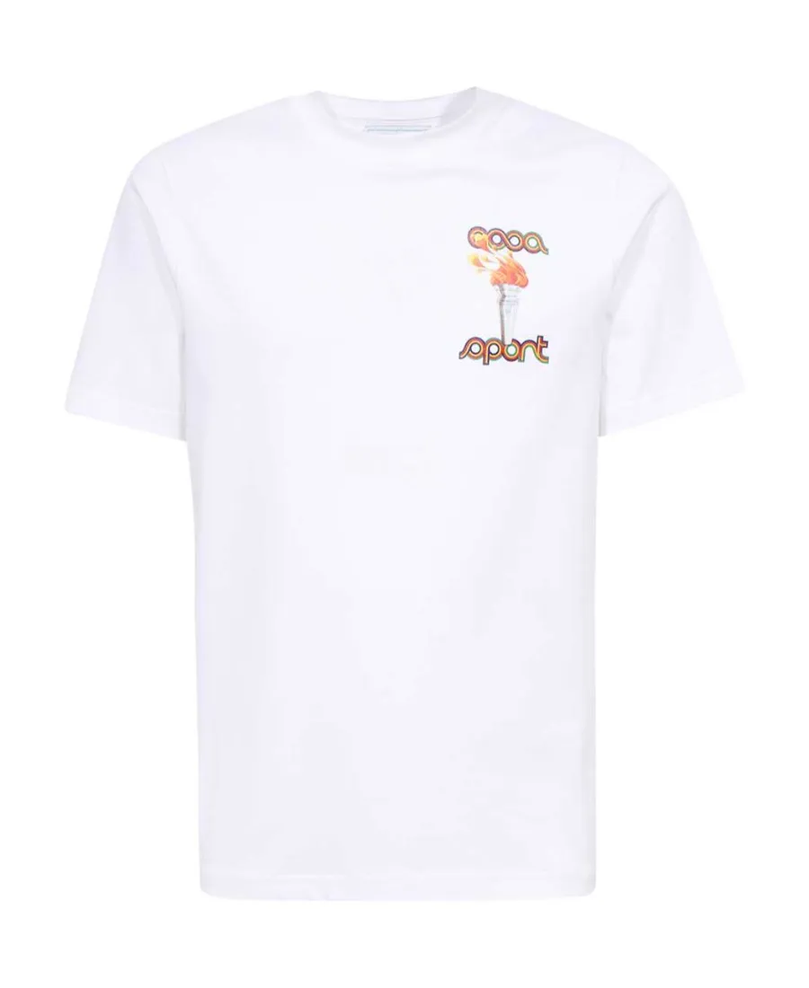 Casablanca La Flamme Du Sport Crewneck T-Shirt