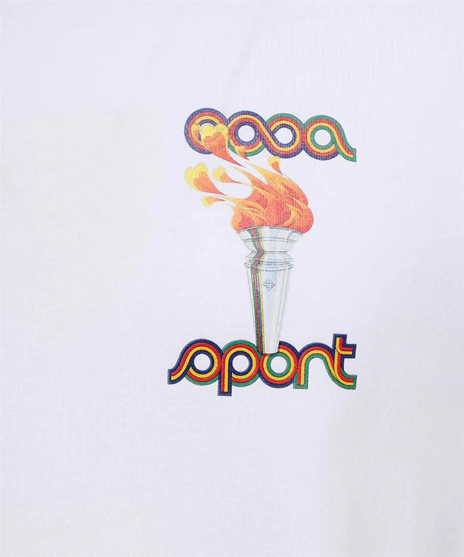 Casablanca La Flamme Du Sport Crewneck T-Shirt