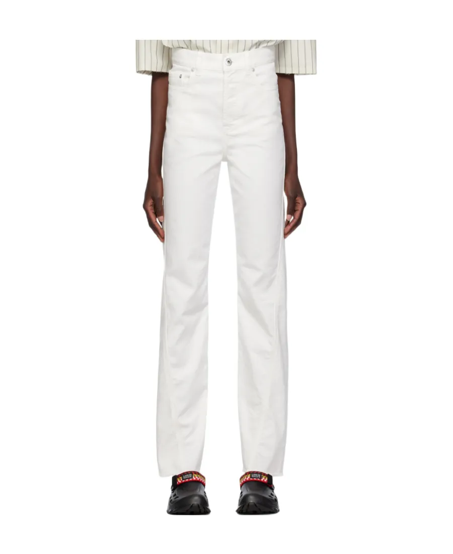 Lanvin Twisted Fringed Edge Jeans