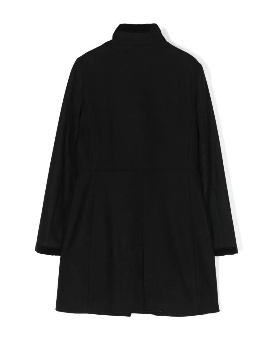 Fay Kids Virginia High-Neck Hook-Fastened Coat