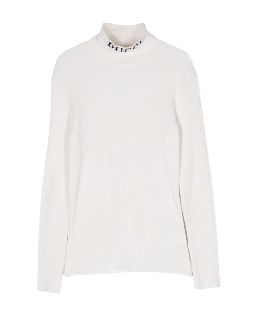 High-Neck Long-Sleeved Sweater