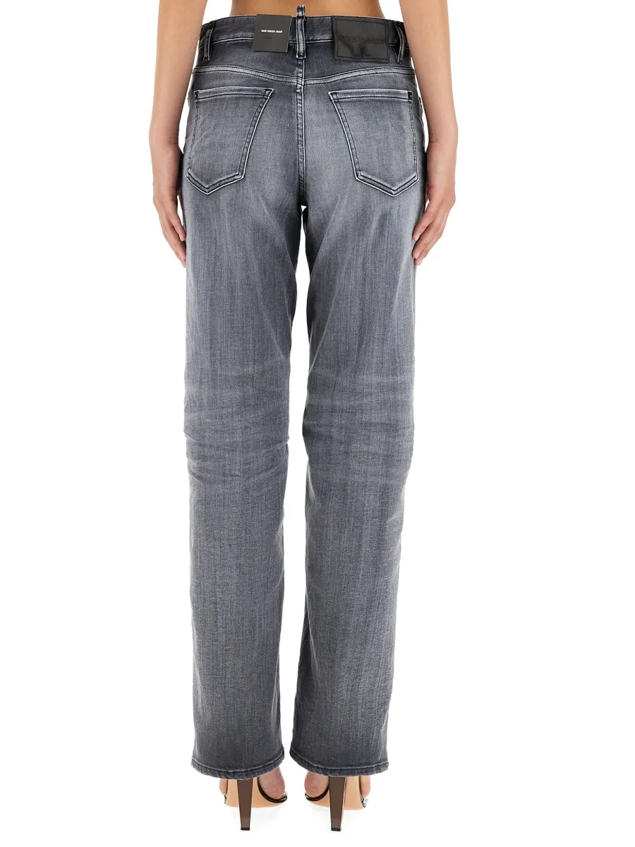 Dsquared2 Faded Effect Straight-Leg Jeans
