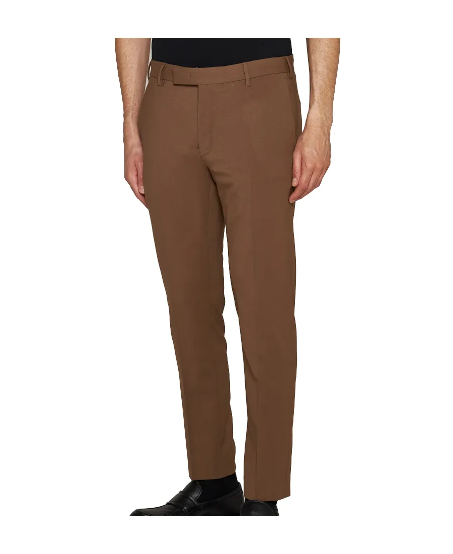 Mid-Rise Wool Tailored Trousers