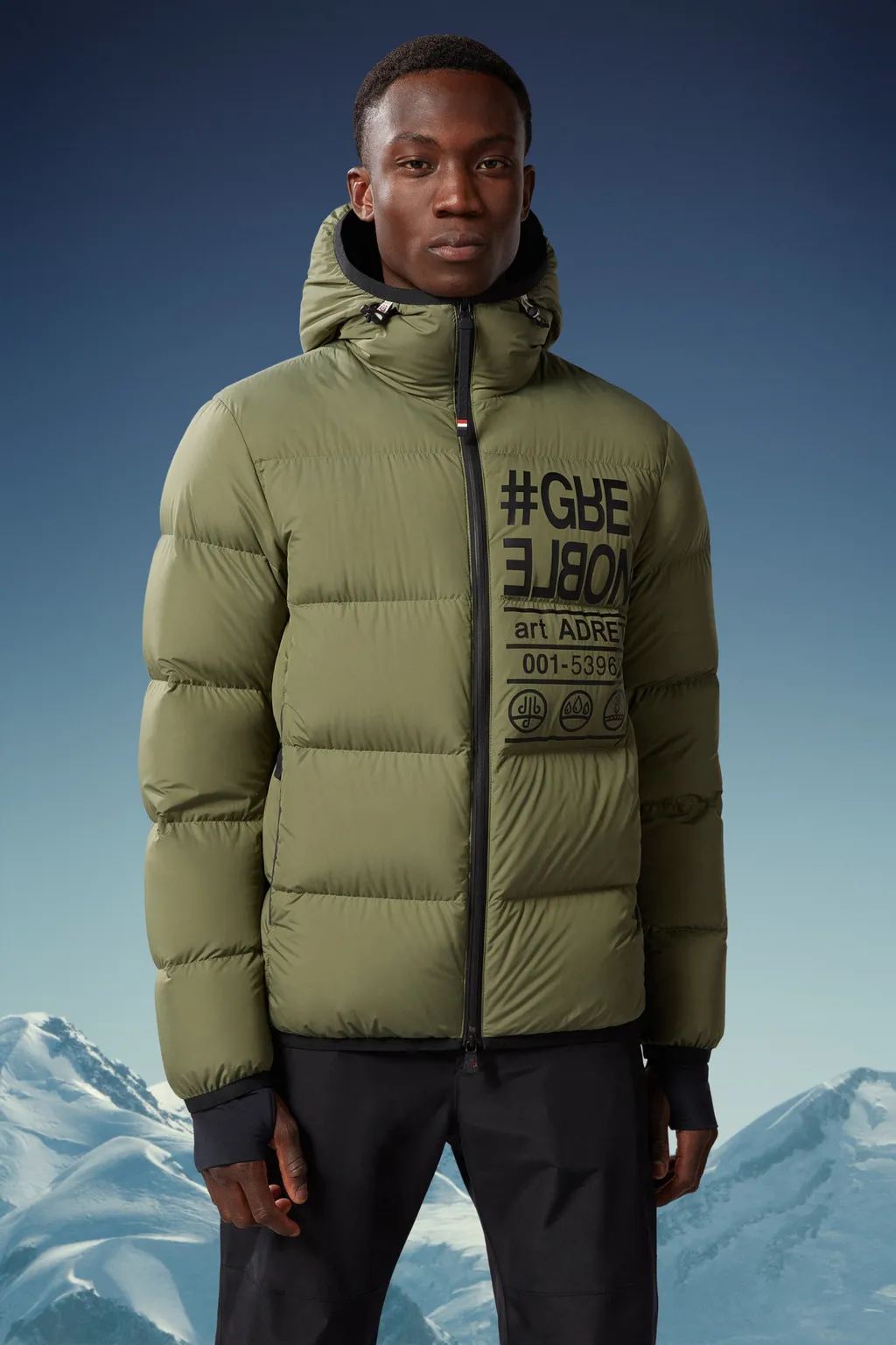 Moncler Grenoble Adret Logo Printed Padded Jacket