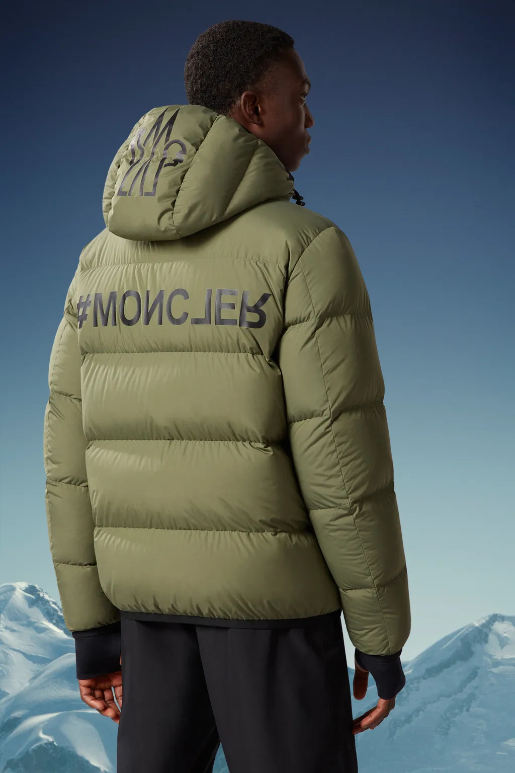 Moncler Grenoble Adret Logo Printed Padded Jacket